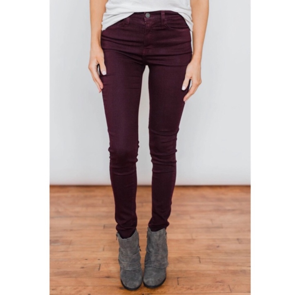 Kancan wine skinny jegging jeans (flaw) Size 23 - Picture 12 of 12